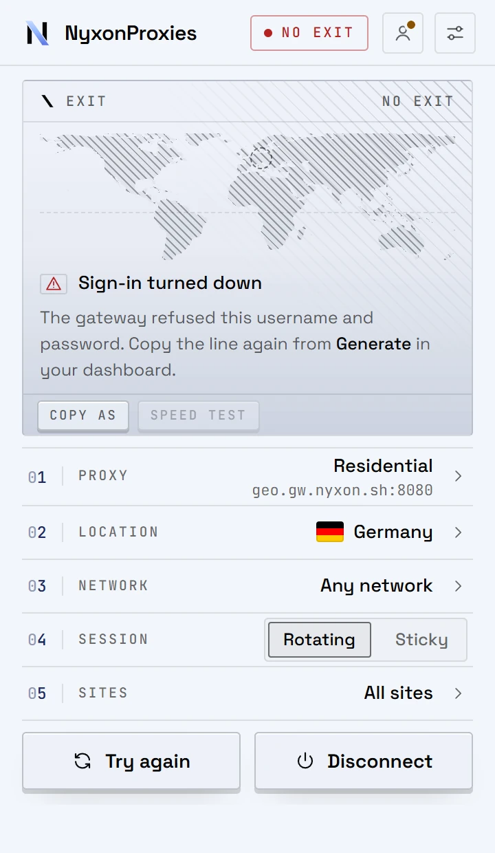 The extension popup: know when it fails