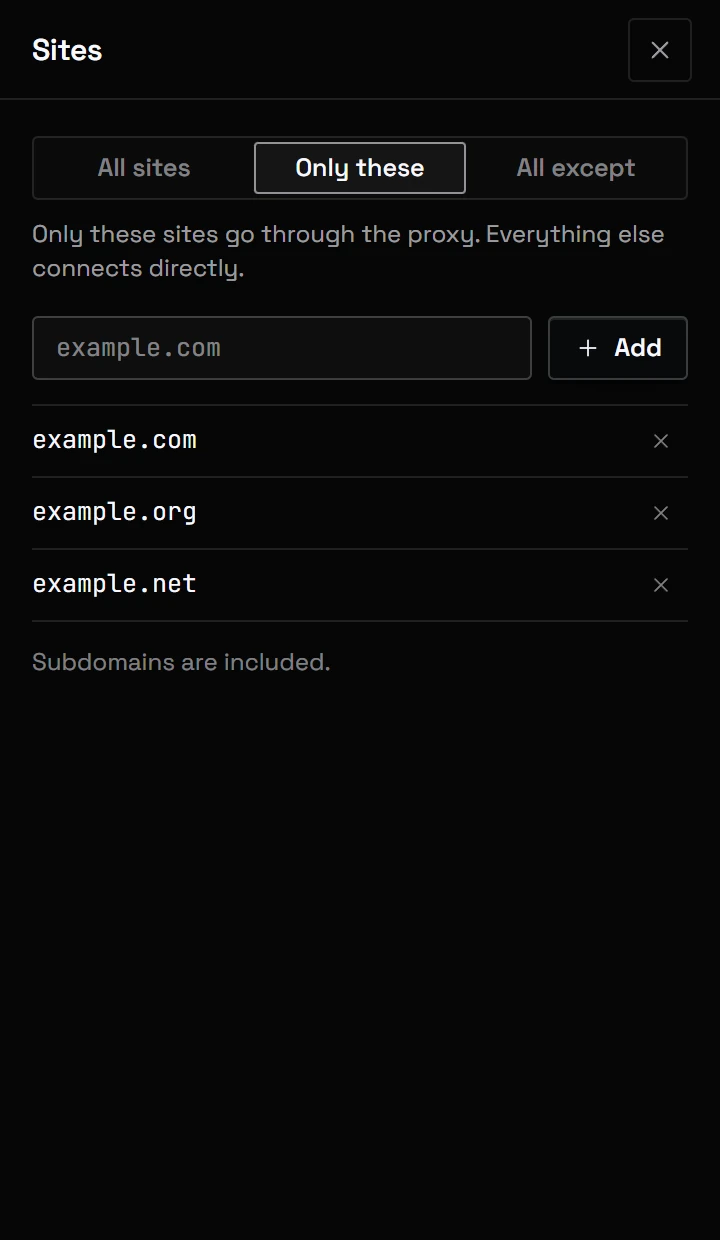 The extension popup: only where you need it